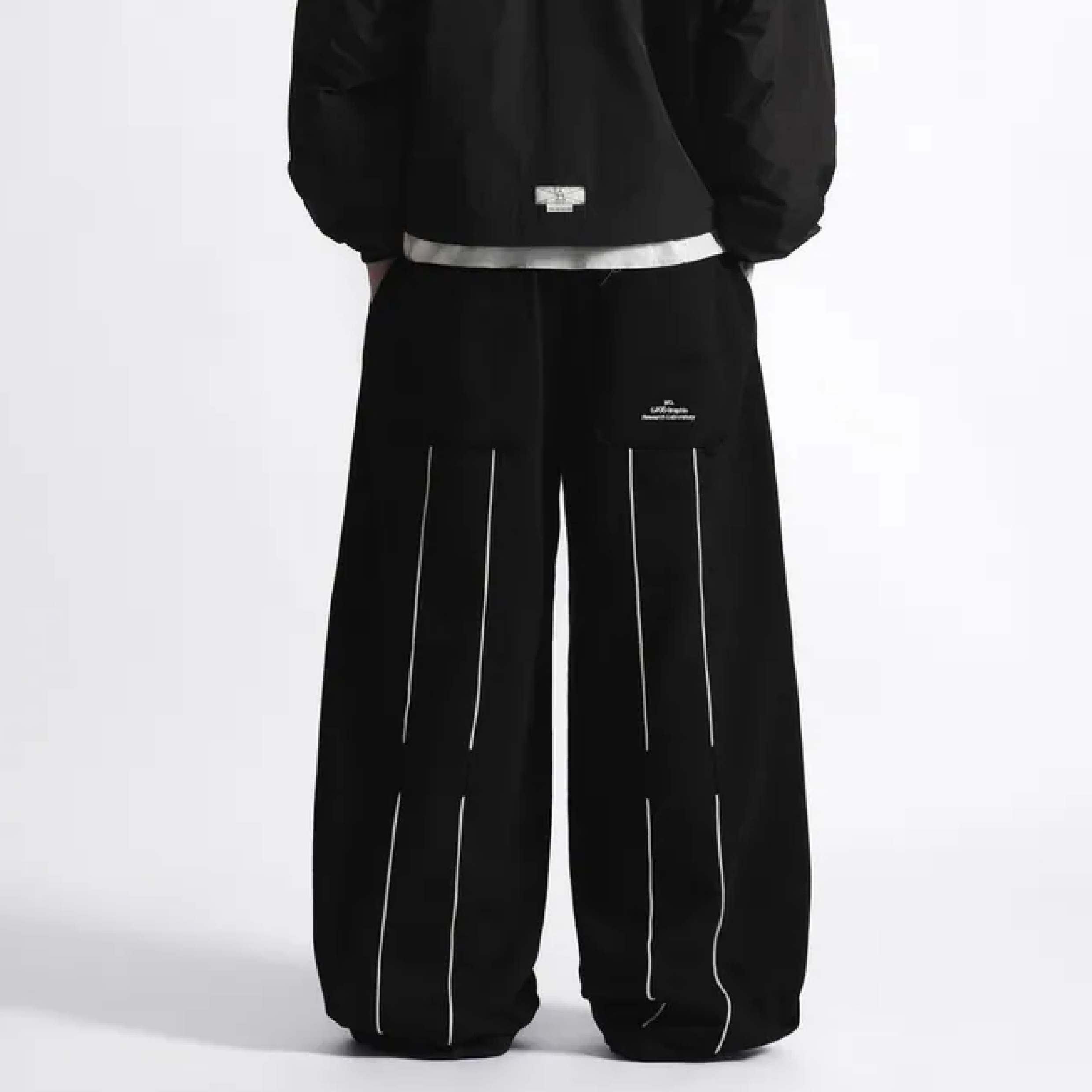 Wall Of Sound "BLACK" Double Knee Sweat Pants