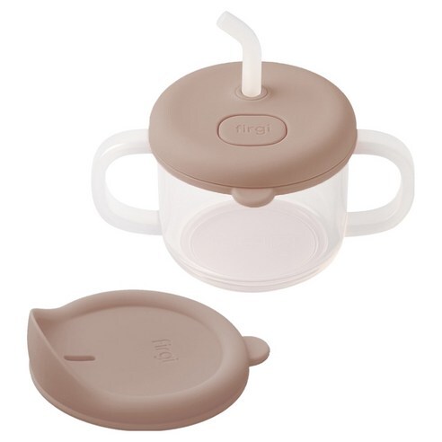 Firgi 兩階段雙把手矽膠學飲杯 (鴨嘴杯蓋＋吸管杯蓋 ）（100%韓國食品級硅膠製造| BPA Free）