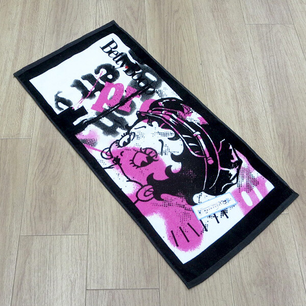 [Betty Boop Street] 黑色毛巾
