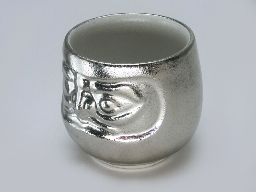 銀色達摩 清酒杯 日本製造