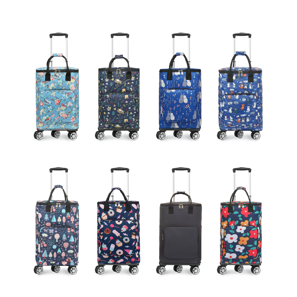 元氣熊 可折疊萬向輪保溫保冷拉桿車/五輪/40L