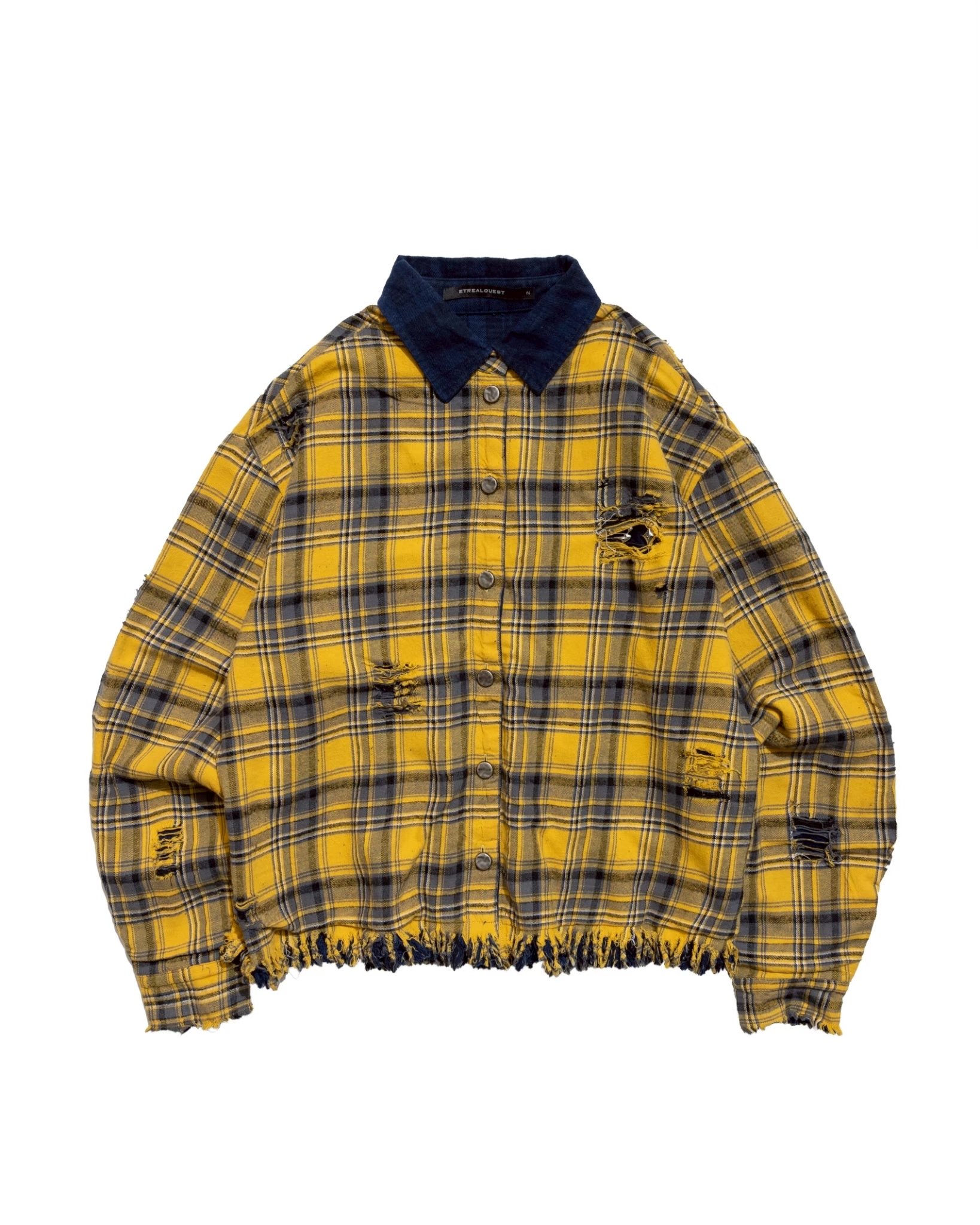 【車庫服飾】E'TREALOUEST EAL Double Up Plaid Shirt