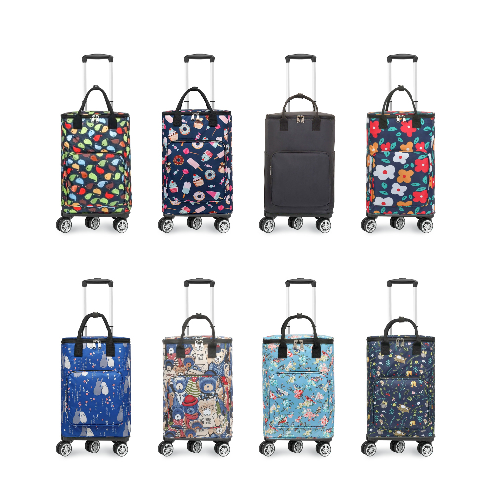 元氣熊 可折疊萬向輪保溫保冷拉桿車/五輪/50L