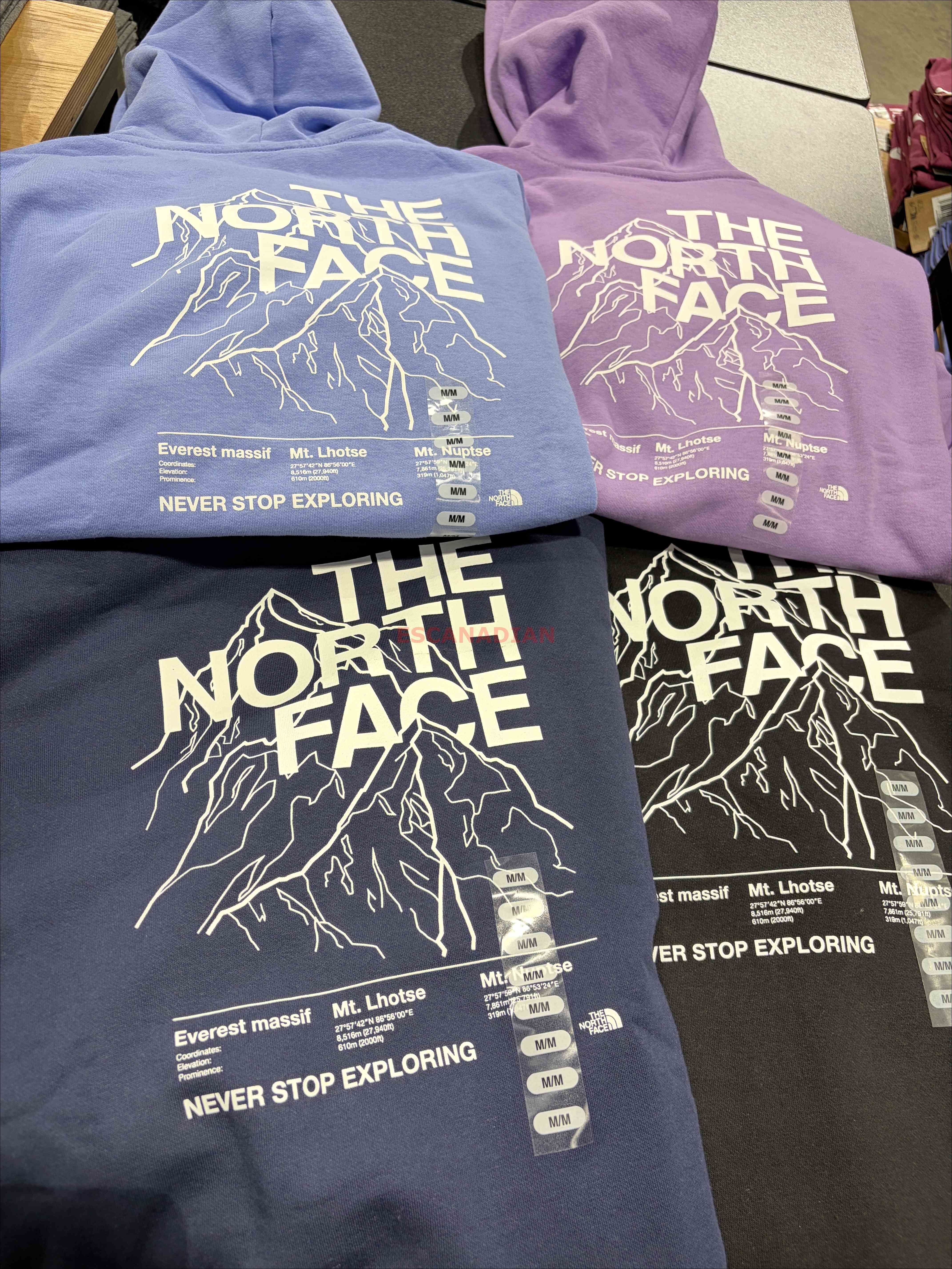 THE NORTH FACE 女大人 雪山 正反圖案 帽TEE (4色)