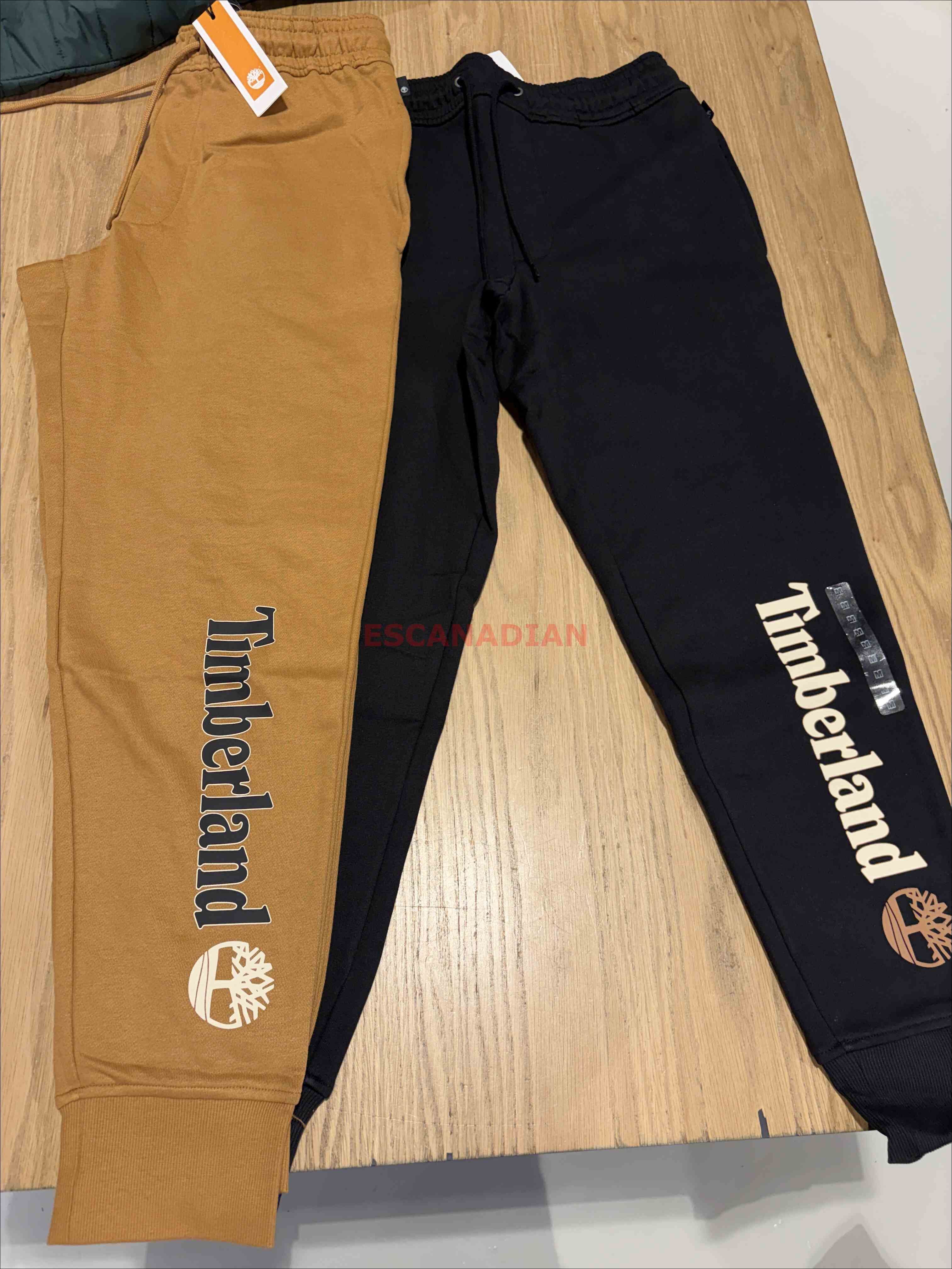 Timberland 大人 經典字樣 刷毛 縮口 棉褲 (2色)