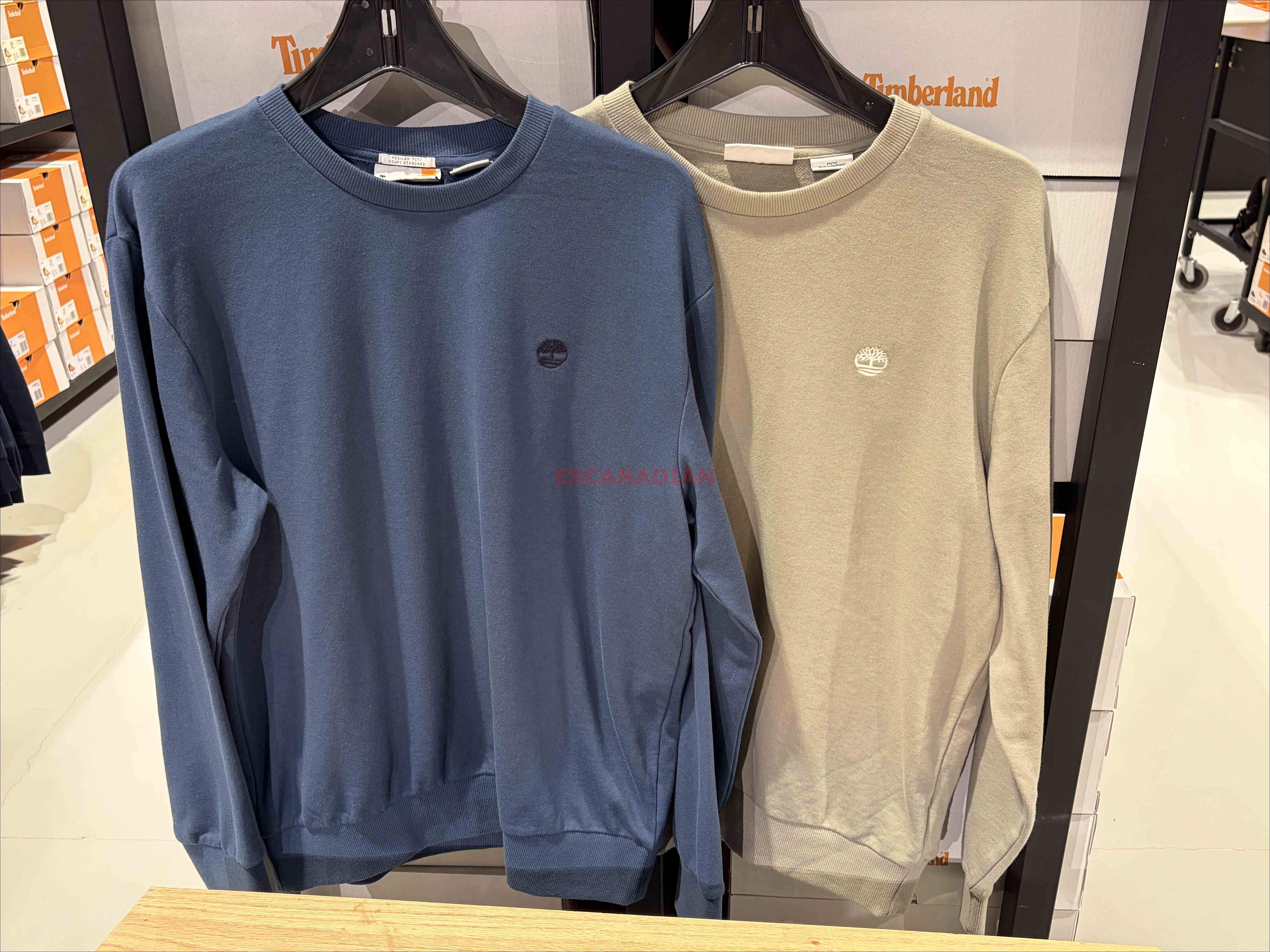 Timberland 大人 刺繡小標 刷毛 大學TEE (2色)