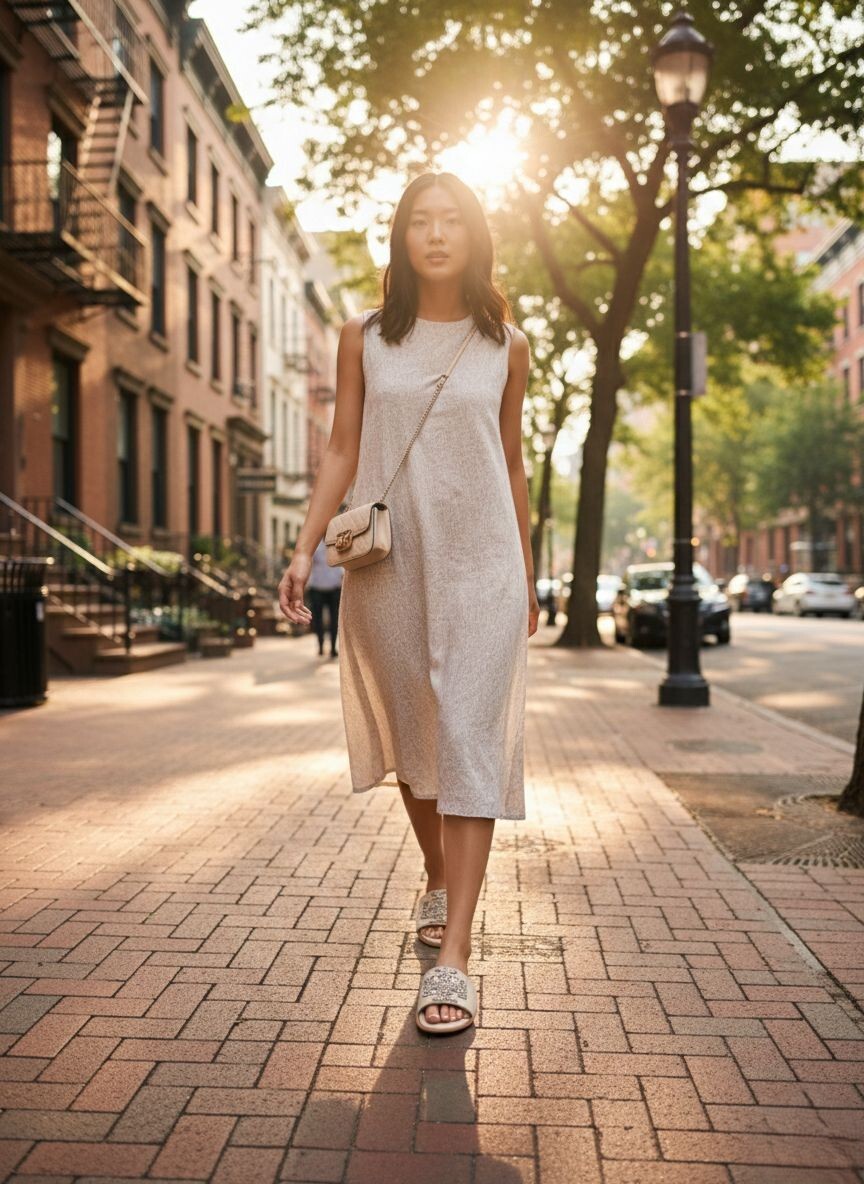 【預購】Tory Burch K022501 Everly 綴飾涼拖鞋 (焦糖牛奶色)