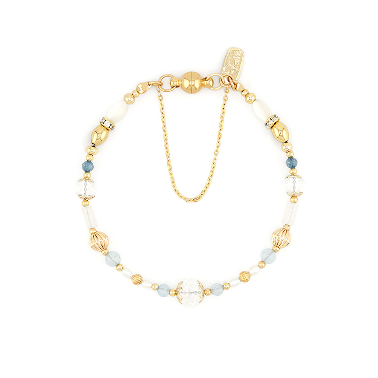 守護石 • 三月誕生石 – 海藍寶 – 手鍊