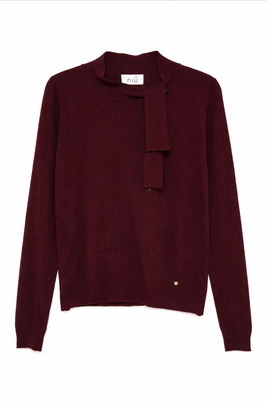 NIU 氣質柔軟綁帶毛衣