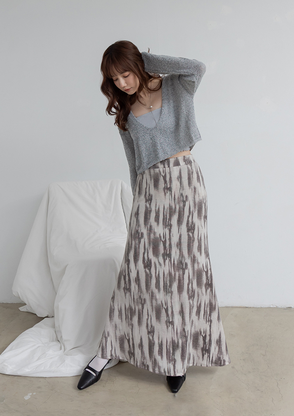 浪漫暈染垂墜長裙