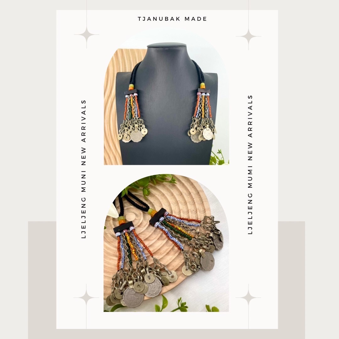 W-No.01 貿易老珠少女耳掛12cm