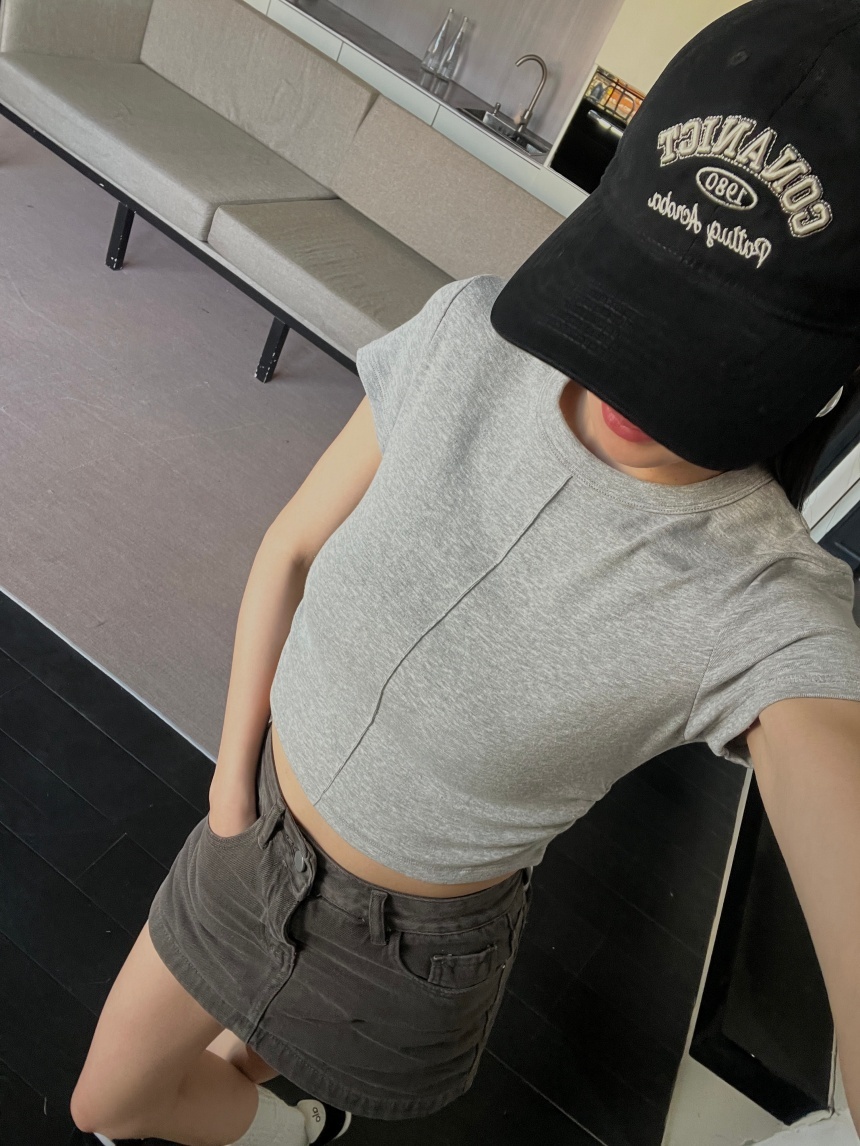 春款車中線側抓皺上衣*5色