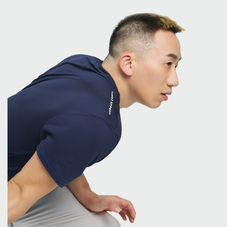 托瑪斯經典素色男短袖（英雄藍）