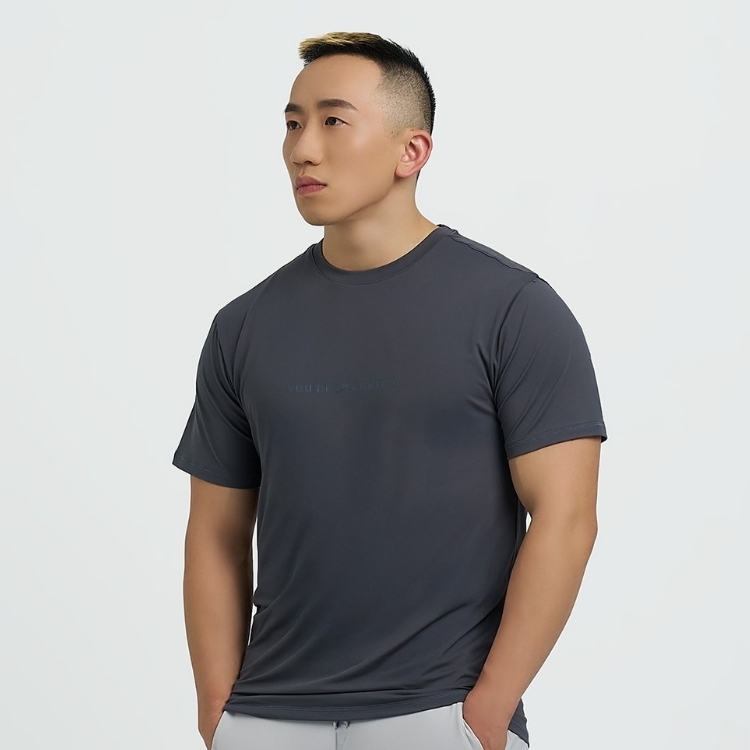 托瑪斯經典素色男短袖（鋼鐵灰）