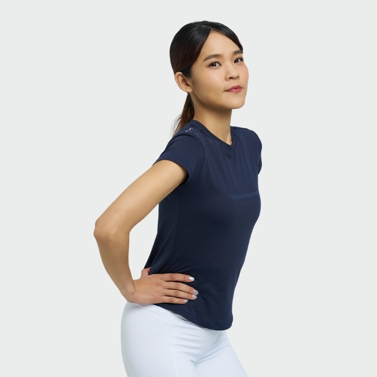 托瑪斯經典素色女短袖（英雄藍）