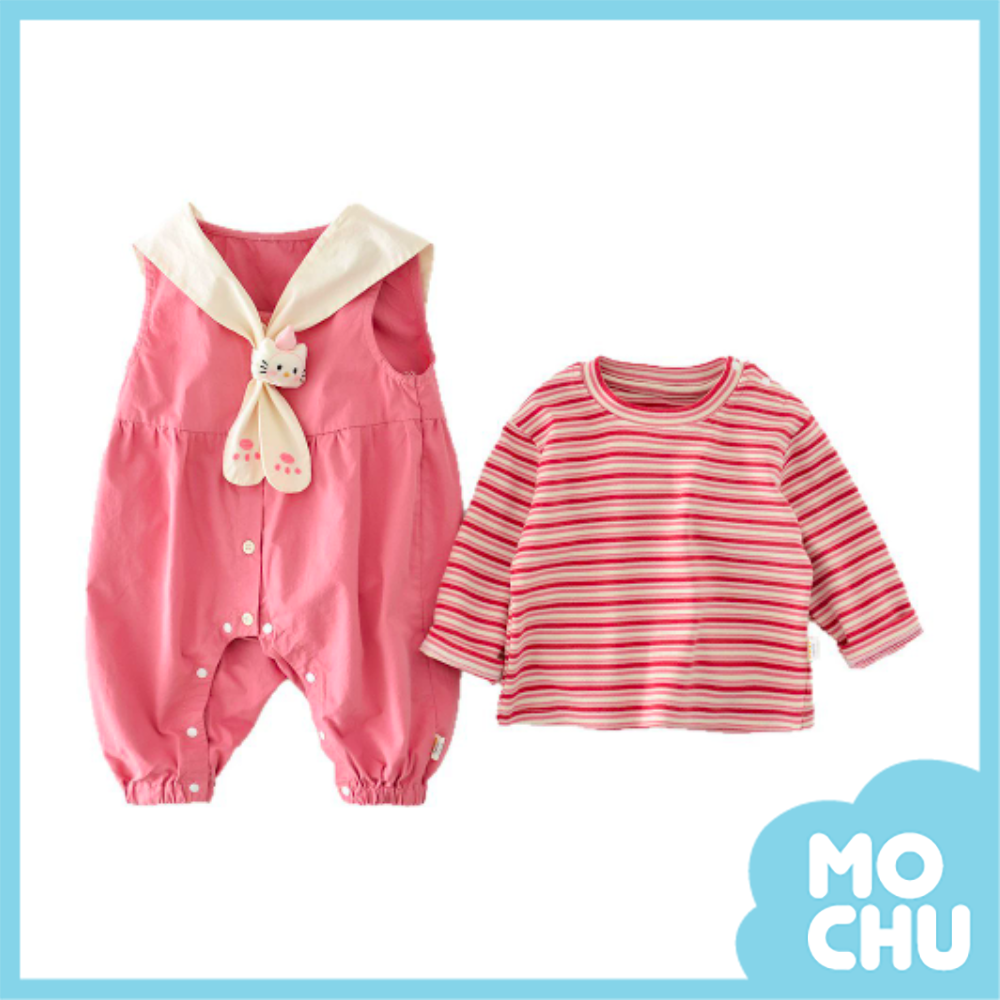 小貓頭假披肩兩件式套裝