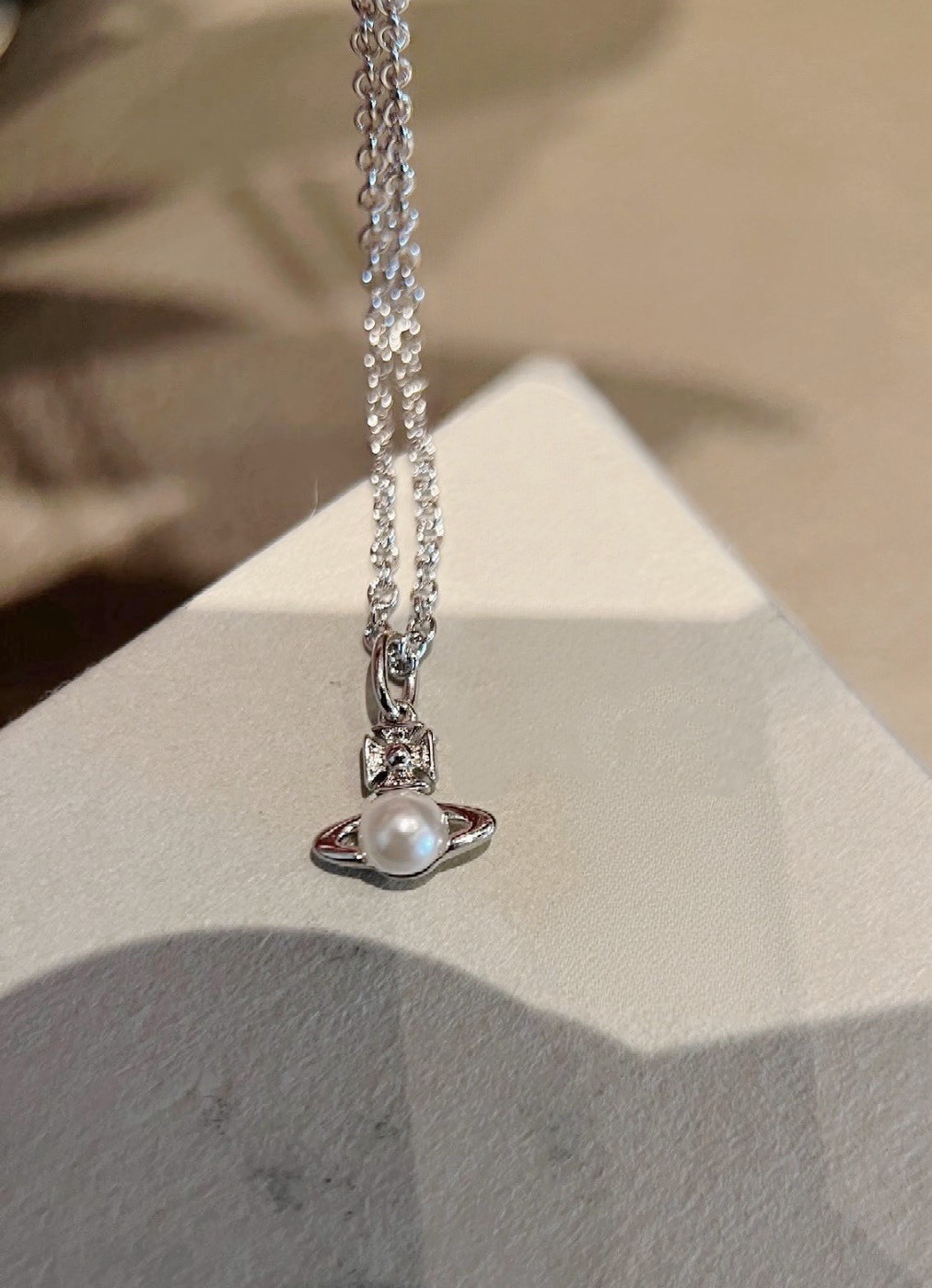 西太后 BALBINA PENDANT NECKLACE 土星 珍珠 項鍊