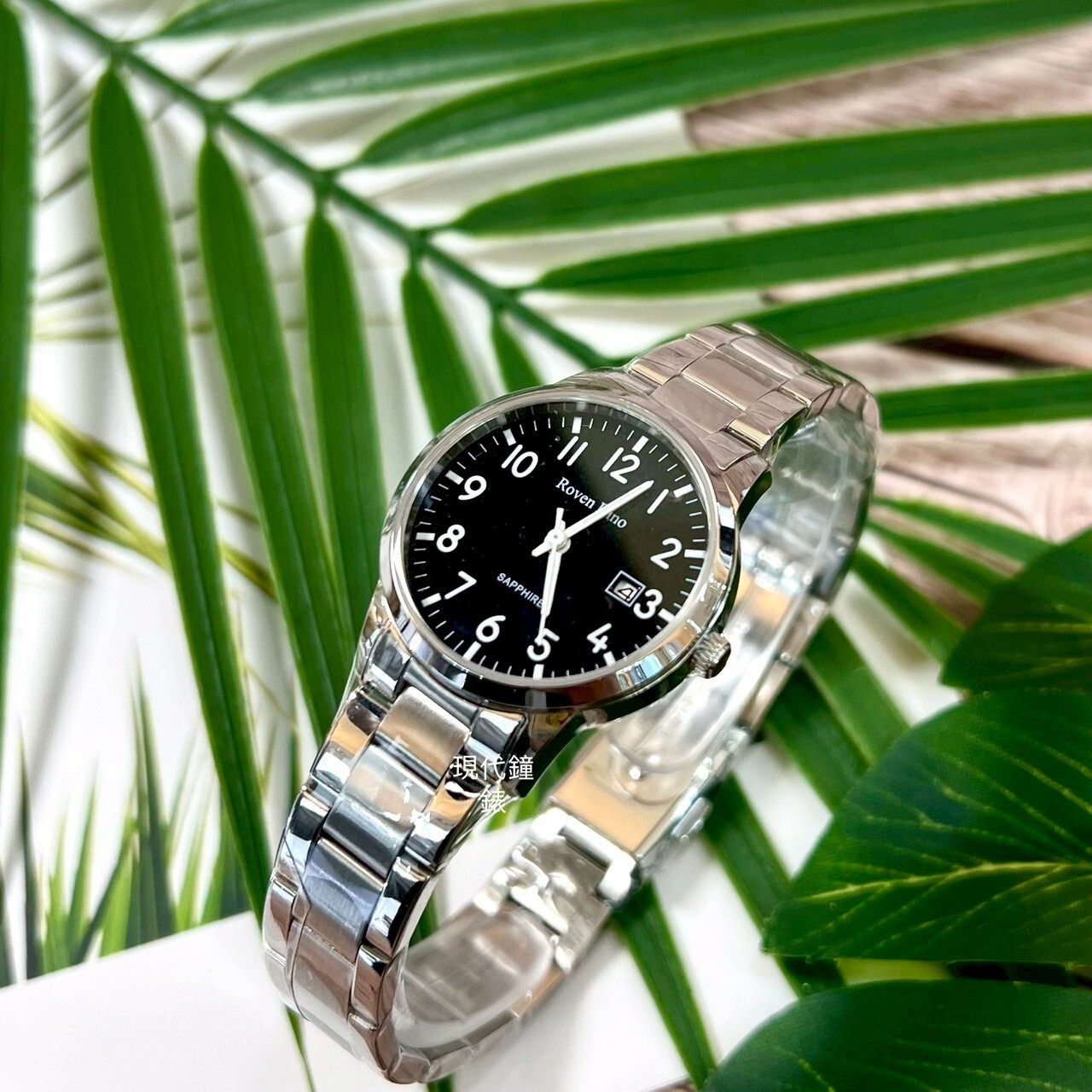 【Roven Dino羅梵迪諾】純淨簡約時尚腕錶-銀黑-小 RD6113S-B 36mm 現代鐘錶