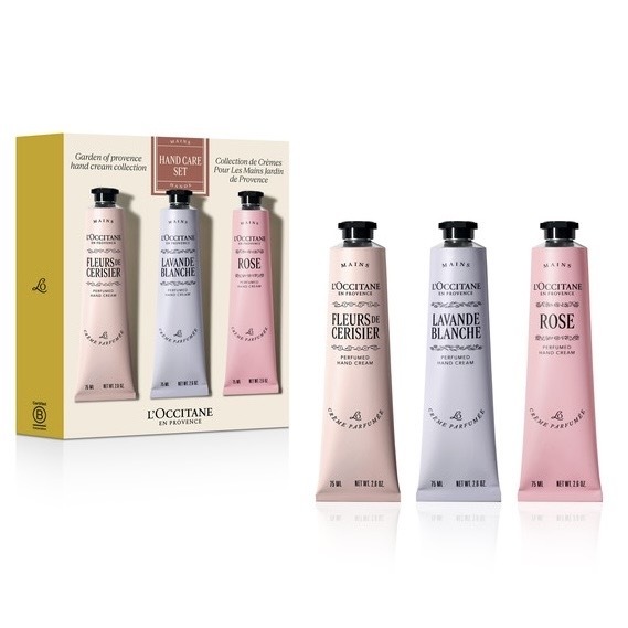 L'Occitane en Provence 粉嫩迷人花香潤手霜套裝 75ml x3