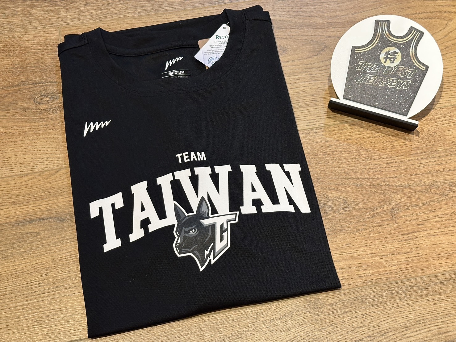 Taiwan短袖 Team Taiwan 台灣犬 黑 台灣 WILL X CPBL 環保材質 排汗 短袖 全新