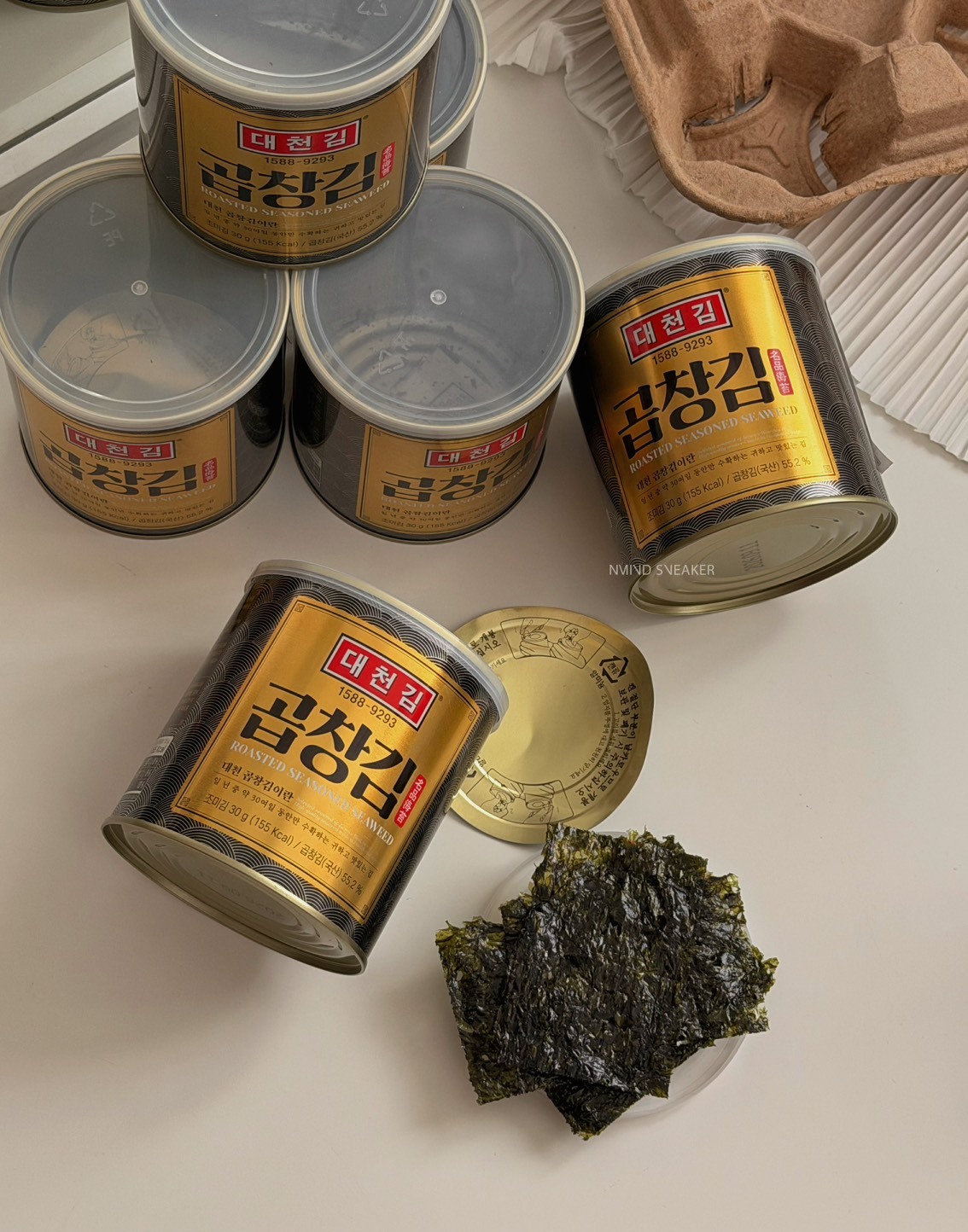 <韓國直送✈> 🇰🇷韓國 大川嚴選名品海苔 罐裝30g