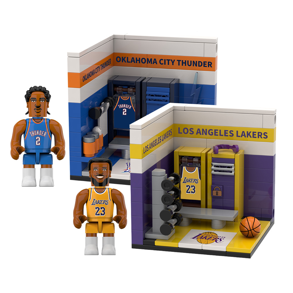 NBA系列: 球員積木人球員更衣室