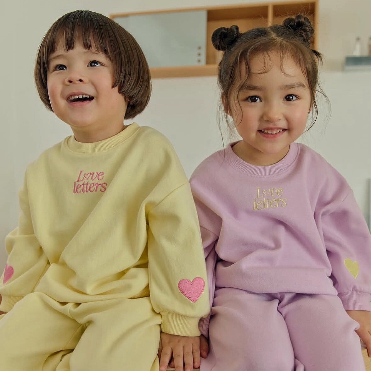 90-150 DB 愛心刺繡套裝 4色