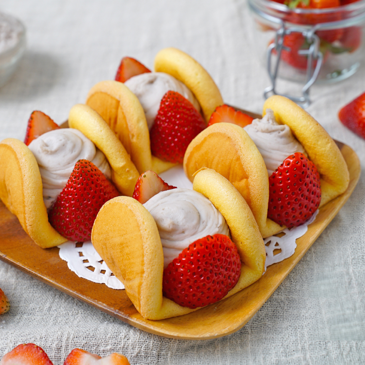 鮮草莓芋元寶（2入）【季節限定/大湖草莓/半月燒】