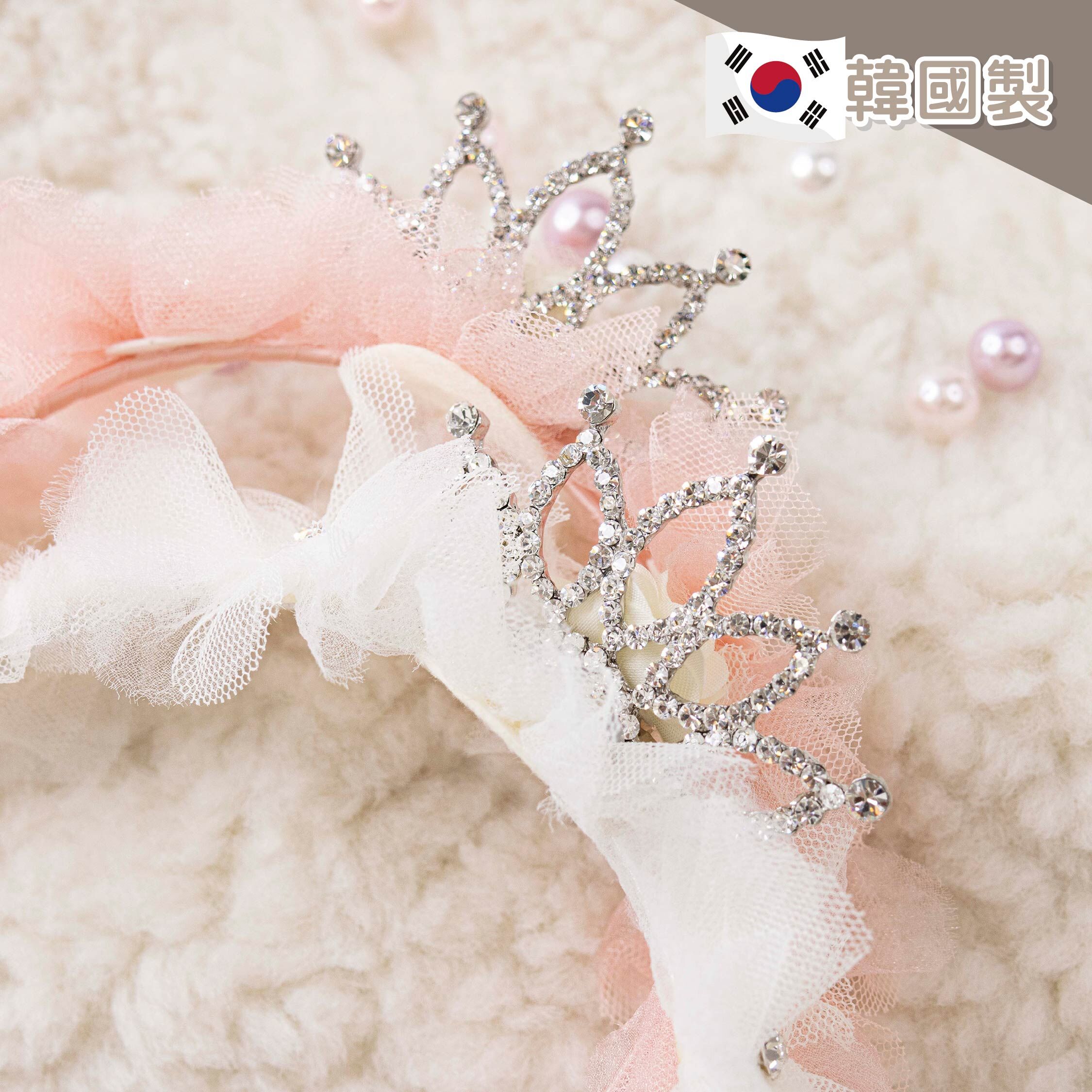 【JA0443】花環夢幻紗公主髮箍＊二色