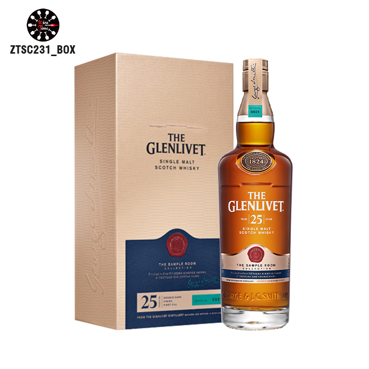 Glenlivet 25 Years Old Single Malt Scotch Whisky The Sample Room Collection 格蘭利威25年單一純麥威士忌 700ml