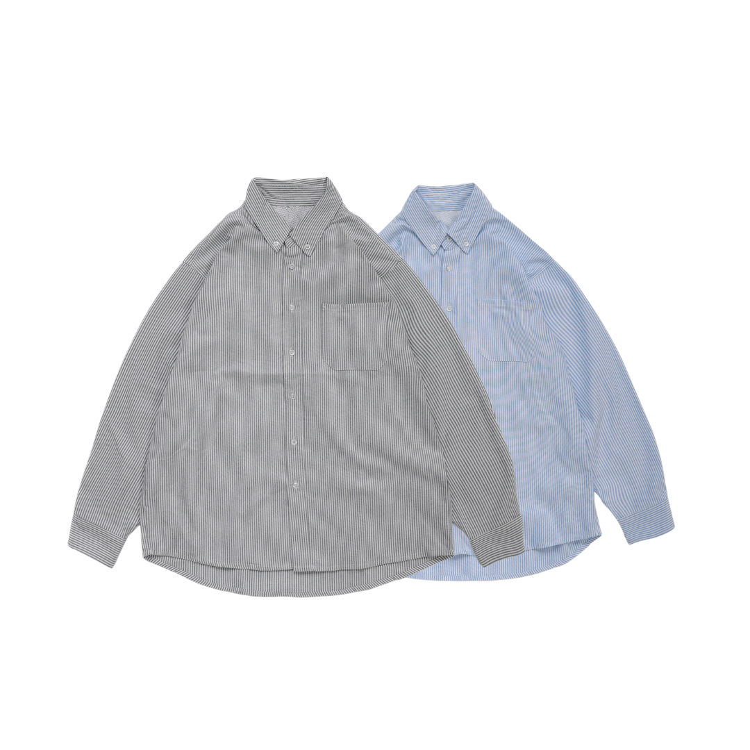 D.CLOSET 棉質條紋襯衫 兩色 LT07