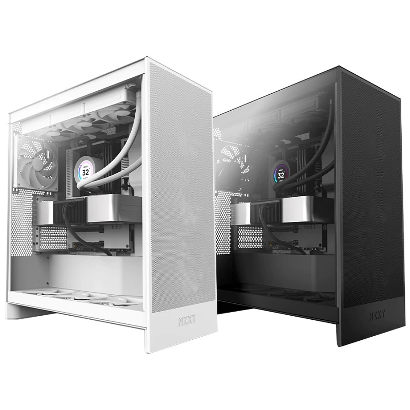 NZXT 恩傑 H7 Flow E-ATX機殼 黑色CM-H72FB-01/白色CM-H72FW-01