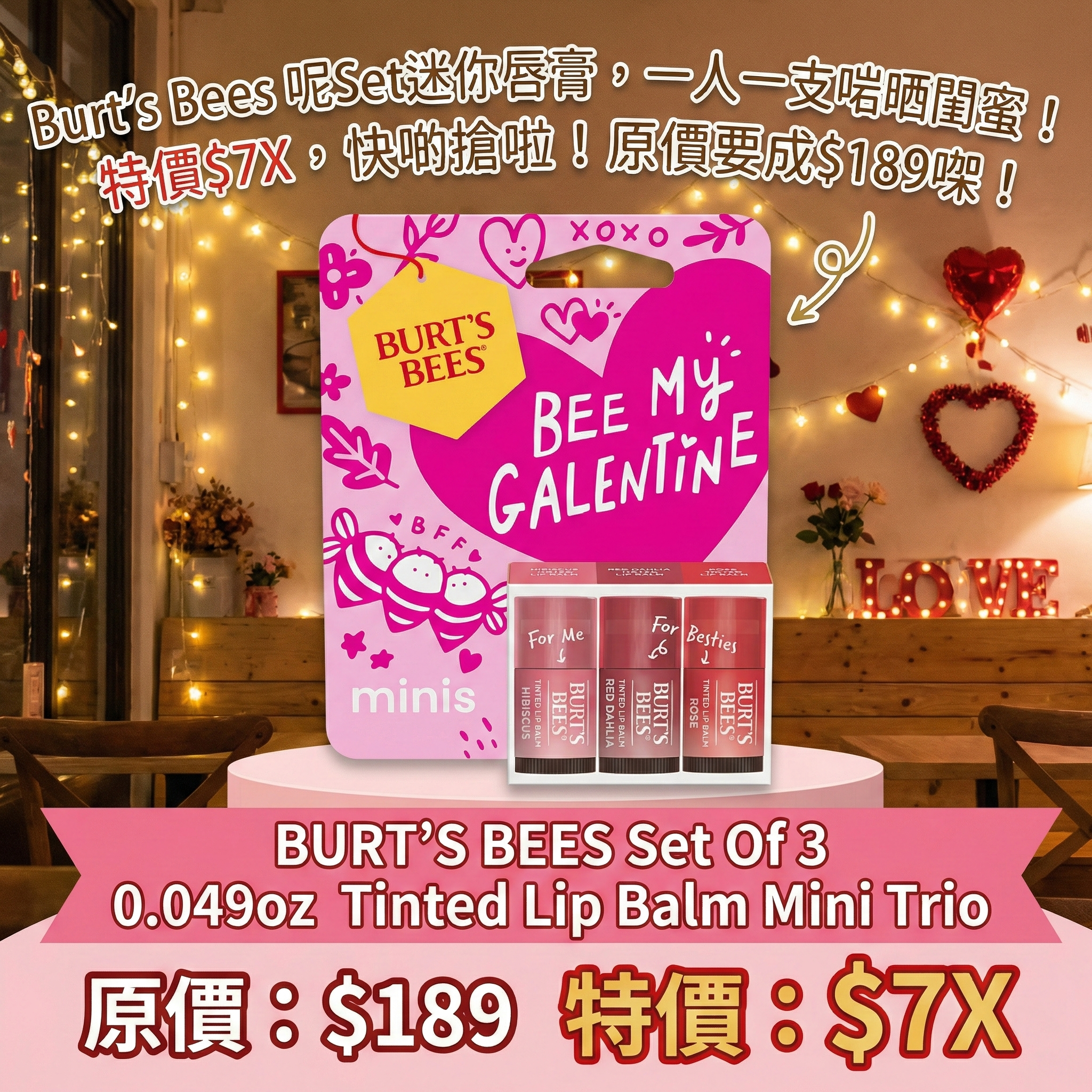 【預購】Burt's Bees H022509 潤唇膏套裝