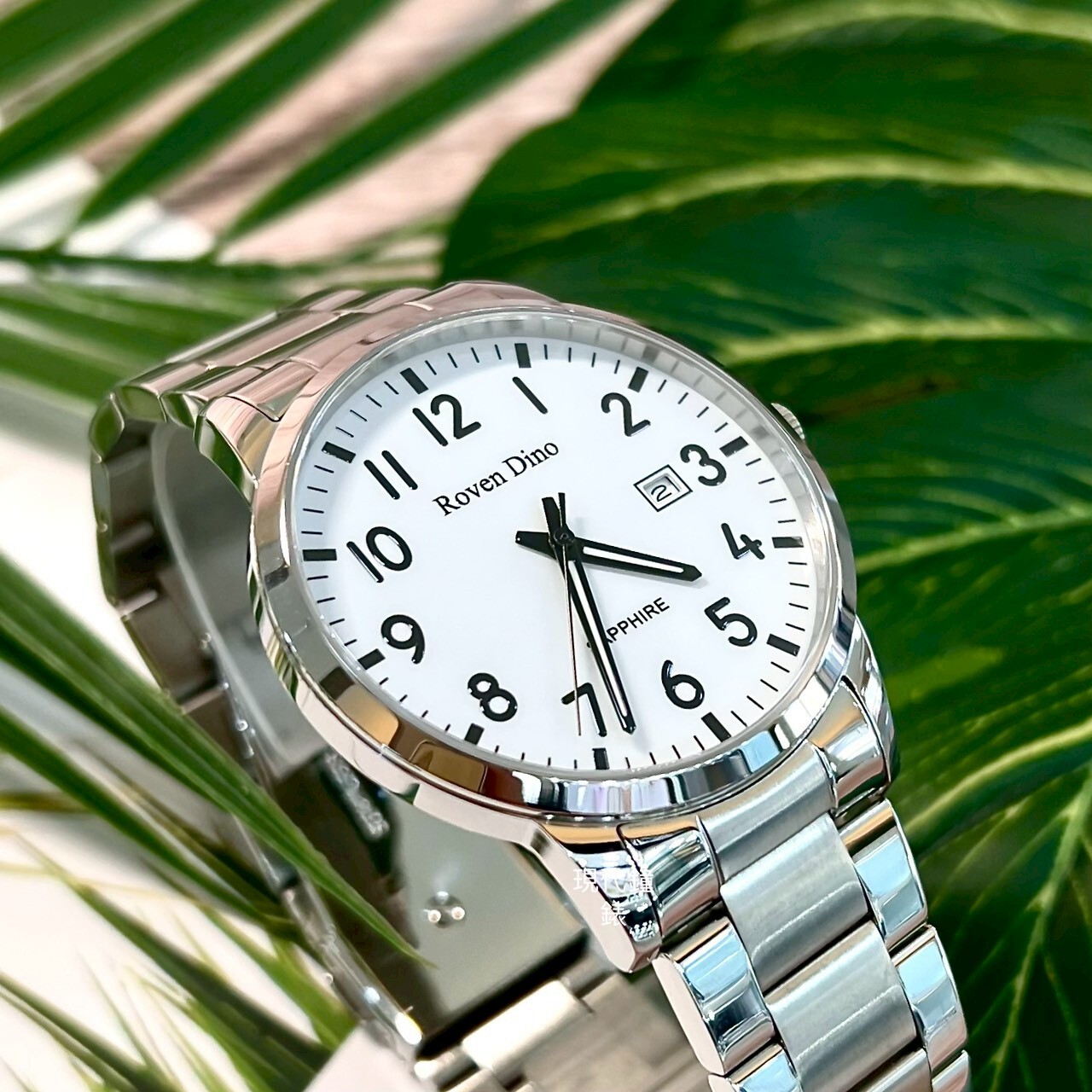 【Roven Dino羅梵迪諾】純淨簡約時尚腕錶-銀白-大 RD6112S-W 40mm 現代鐘錶