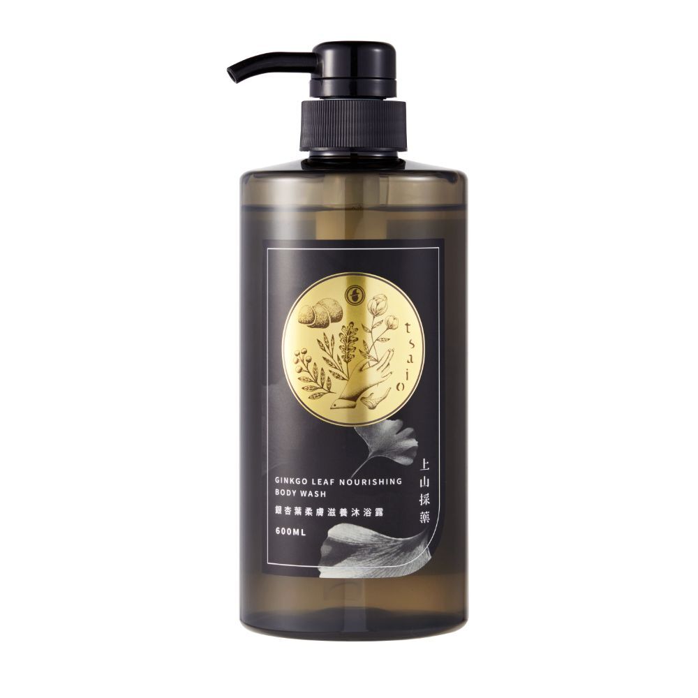 【tsaio上山採藥】銀杏葉柔膚滋養沐浴露600ml