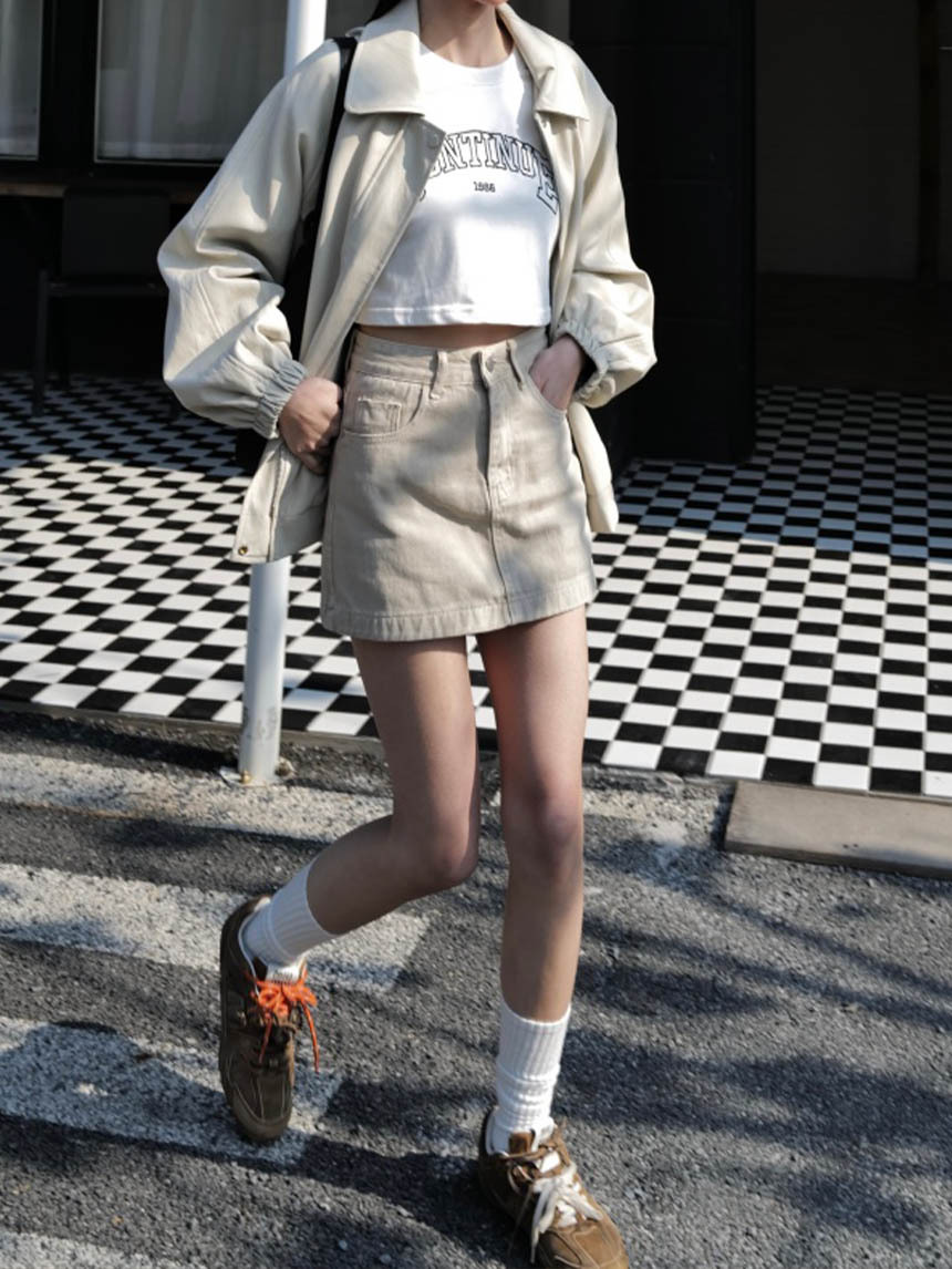 A字牛仔短裙*3色