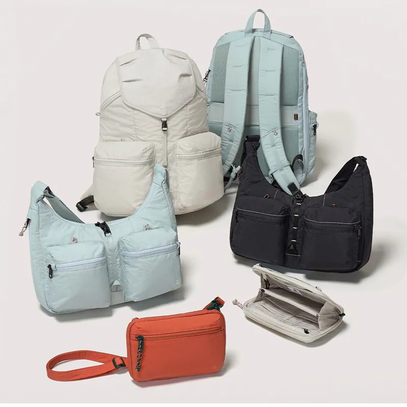 HOU-LLG0226-019 [Branden Safe Plus] 防盜旅行FULL SET 背包+ 斜孭袋 + 斜孭小包套裝 (A19 Ash Black/B19 Pale Mint/C19 Warm Gray/F19 Deep Orange)