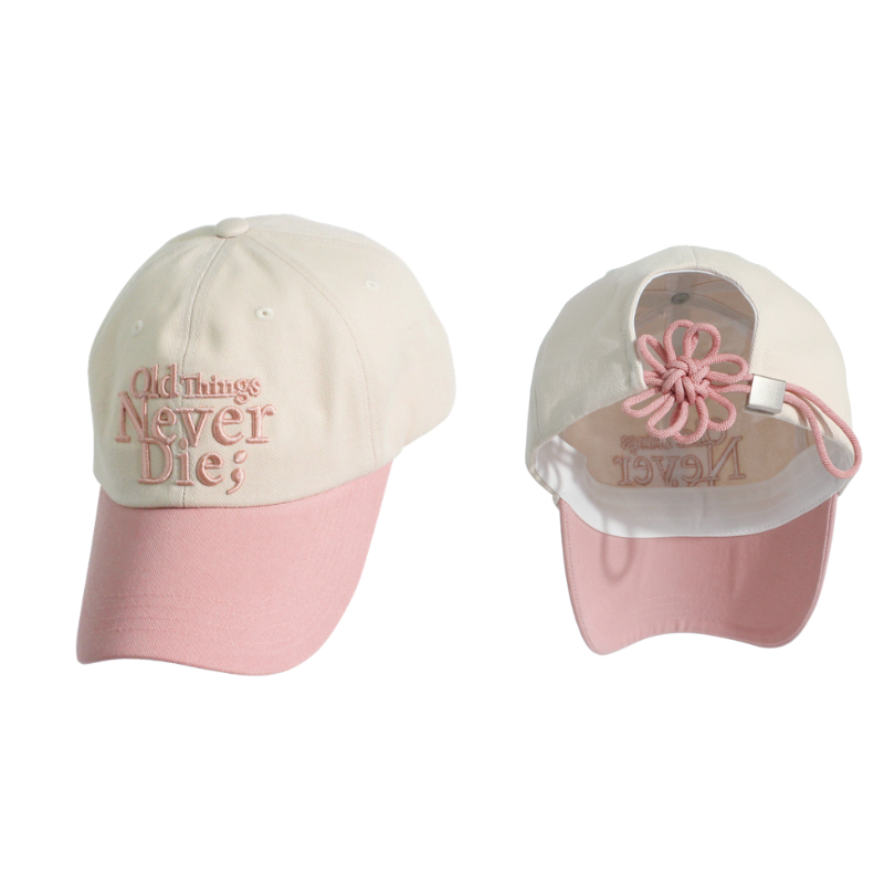 ACC-CCG0226-028 [FLOWER] KNOT CAP PINK (A28)