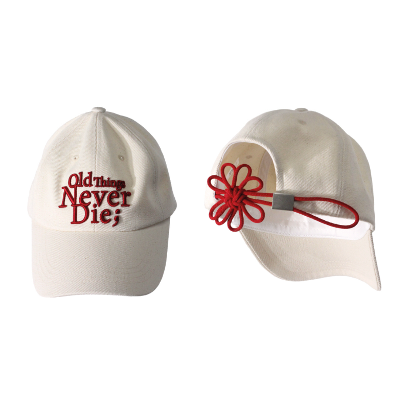 ACC-CCG0226-030 [FLOWER] KNOT CAP RED (A30)