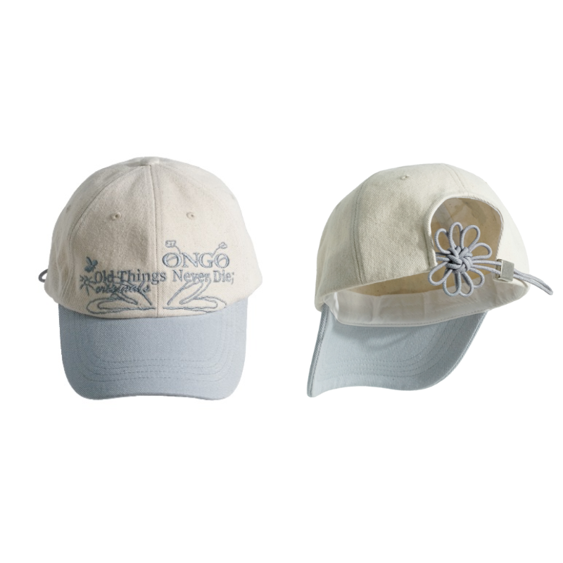 ACC-CCG0226-027 [FLOWER] KNOT CAP ASHBLUE (A27)