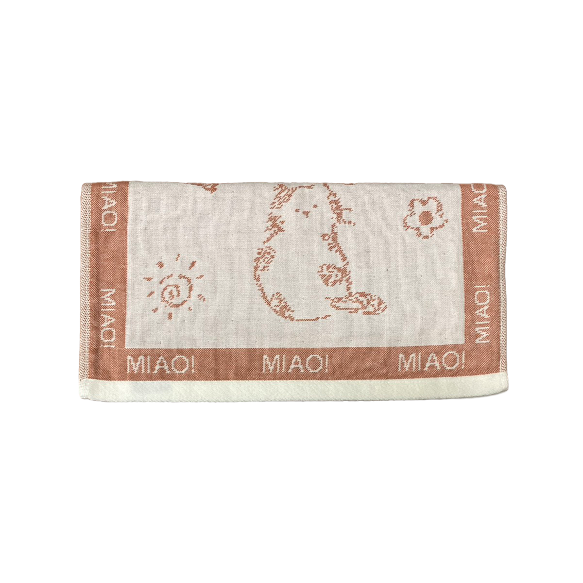 紗布布藝貓咪毛巾 單面紗布