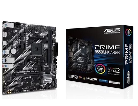 華碩 ASUS Prime B550M-K ARGB CSM 主機板B550AMDAM4