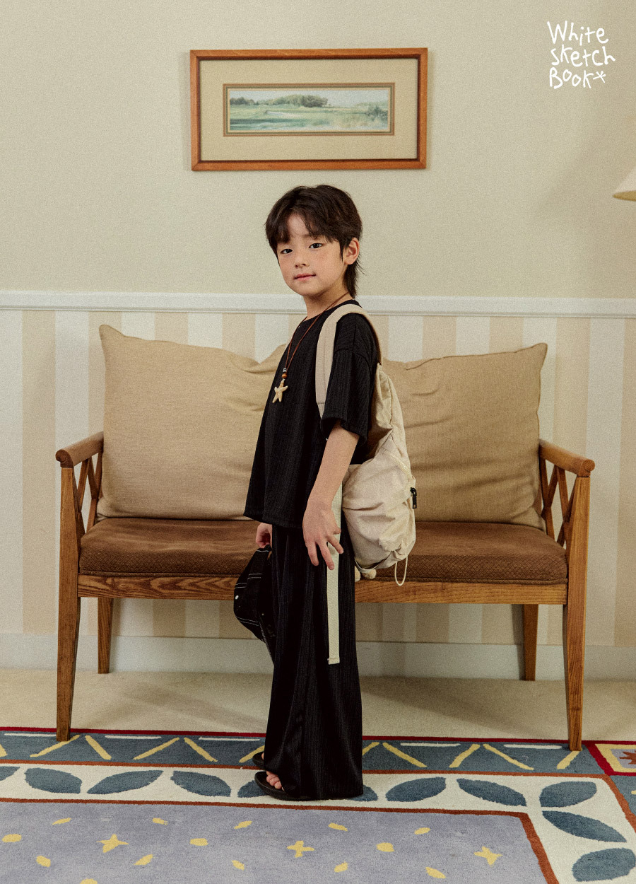 正韓夏WhiteSketchBook 三色軟綿俐落套裝