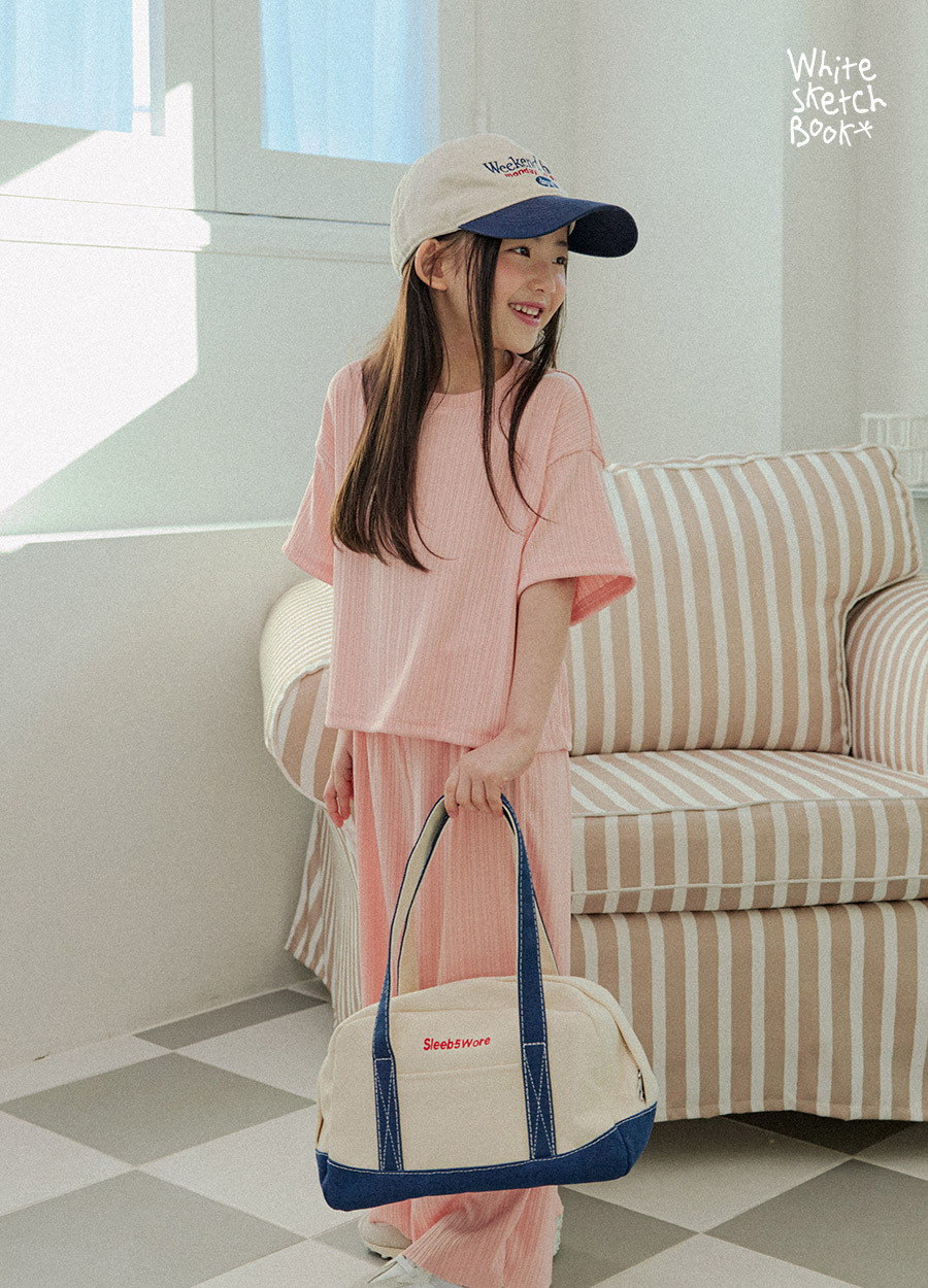 正韓夏WhiteSketchBook 三色軟綿俐落套裝