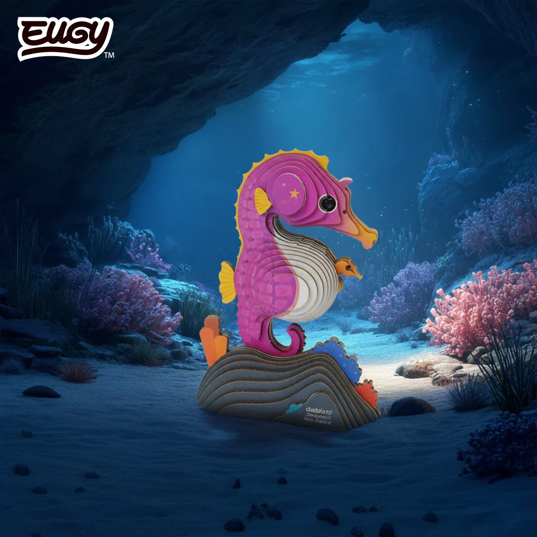 EUGY 3D Cardboard Kit Set Model - 141 Sea Horse