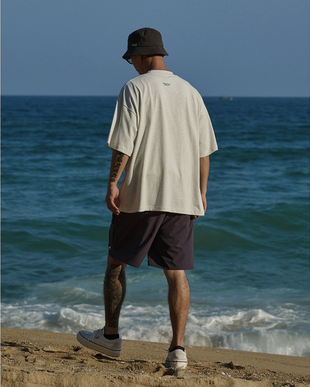 #預購 Broshood 26SS 日系寬鬆 簡約百搭 圓領經典logo 繡花短踢 四色