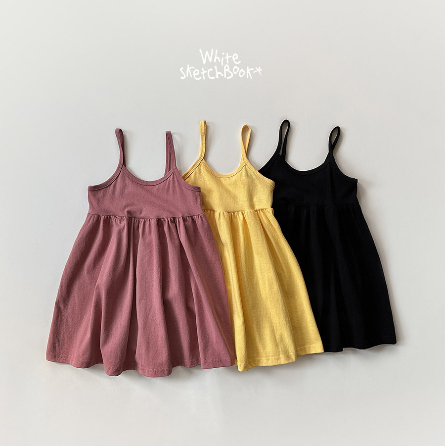 正韓夏WhiteSketchBook 三色夏季涼爽簡單洋裝