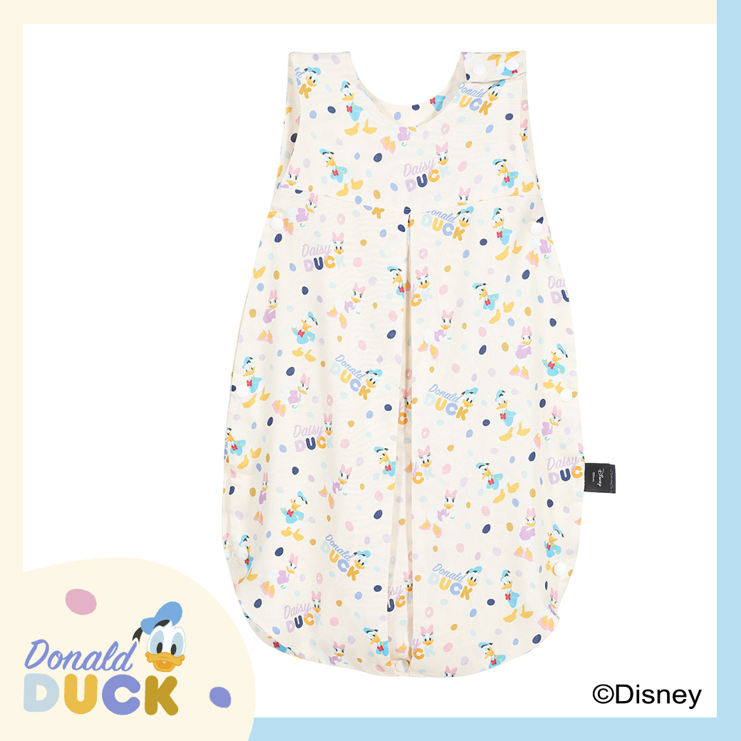 La Millou波蘭 抗菌竹纖涼感防踢被/防踢背心分腿扣(70cm)｜唐老鴨系列_歡樂圈圈篇