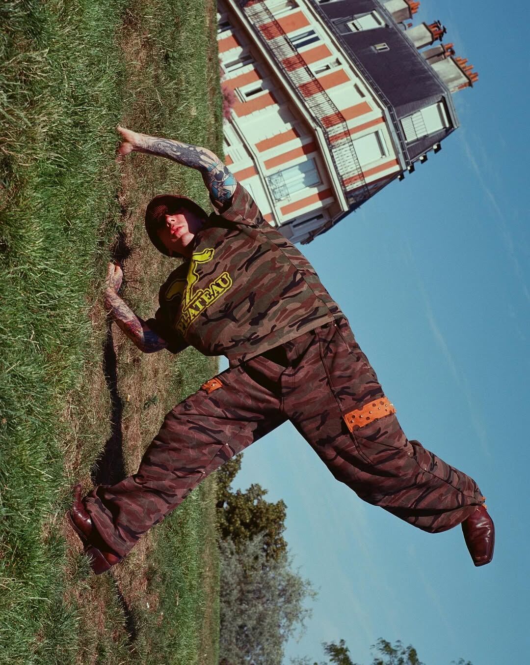 PLATEAU STUDIO｜Camo sweat cargo (Camo)