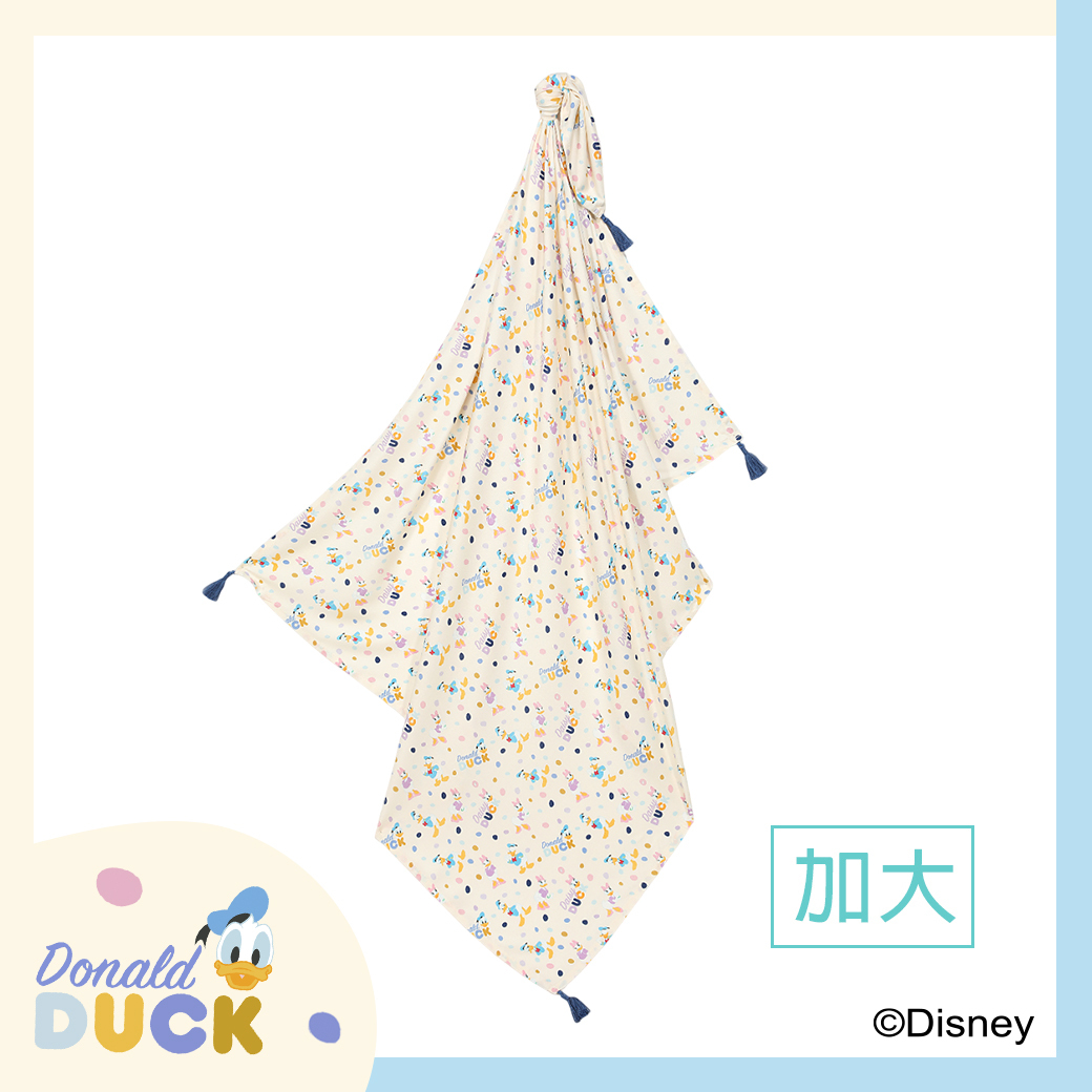 La Millou波蘭 竹纖涼感巾加大(140x110cm)｜抗菌包巾｜唐老鴨系列_歡樂圈圈篇